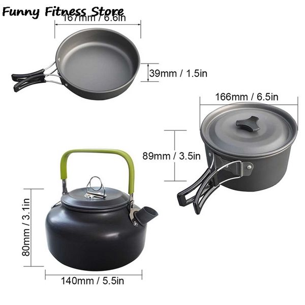camp kitchen 3pcs camping cookware outdoor hiking picnic tableware travel portable cooking set aluminum cutlery utensils bowl pan pot kits
camp kitchen 3pcs camping cookware outdoor hiking picnic tableware travel portable cooking set aluminum cutlery utensils bowl pan pot kits