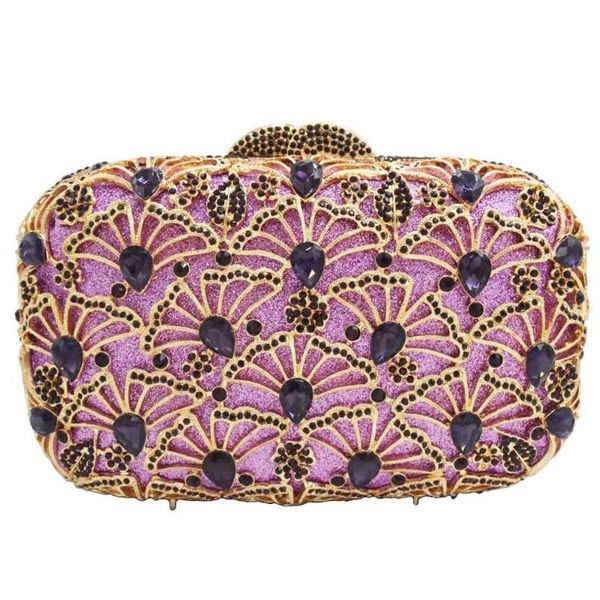 wedding bags purple yellow crystal clutch bags women party handbags female banquet pochette wristlets sm05
wedding bags purple yellow crystal clutch bags women party handbags female banquet pochette wristlets sm05