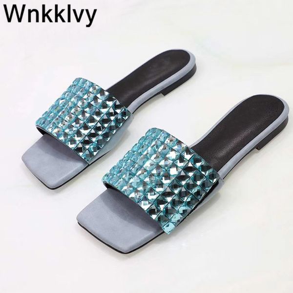 shiny slippers summer dress shoes woman flipflops bling bling crystal lazy mullers flat heel fairy rhinestone sandals for girls, Black
shiny slippers summer dress shoes woman flipflops bling bling crystal lazy mullers flat heel fairy rhinestone sandals for girls, Black