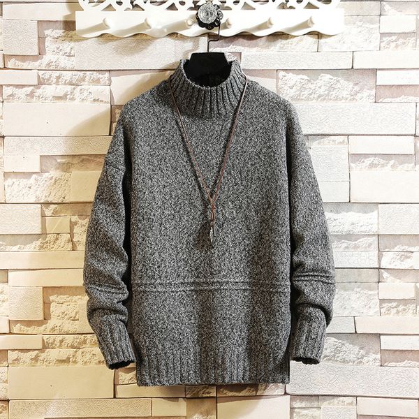 men's sweater solid turtle neck sweaters long sleeves pullovers knitted winter male clothing loose pullover jumper l30824, White;black
men's sweater solid turtle neck sweaters long sleeves pullovers knitted winter male clothing loose pullover jumper l30824, White;black