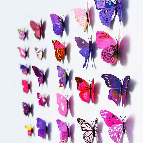 new decor 20 pieces/lot butterfly 3d stickers wall car refrigerator sticker home l decal decor gift ne
new decor 20 pieces/lot butterfly 3d stickers wall car refrigerator sticker home l decal decor gift ne
