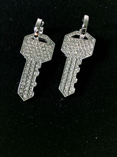 fashion-crystal key drop earrings for women fashion punk jewelry gold earrings brincos rhinestone dangle earrings bijoux, Silver
fashion-crystal key drop earrings for women fashion punk jewelry gold earrings brincos rhinestone dangle earrings bijoux, Silver