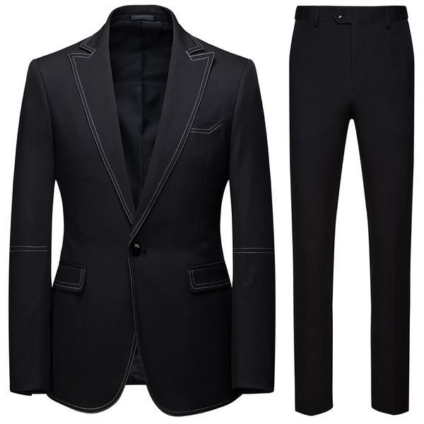 boutique 19 new style europe and america leisure suit 2 pieces groom man wedding two-button suit set xf123, White;black
boutique 19 new style europe and america leisure suit 2 pieces groom man wedding two-button suit set xf123, White;black