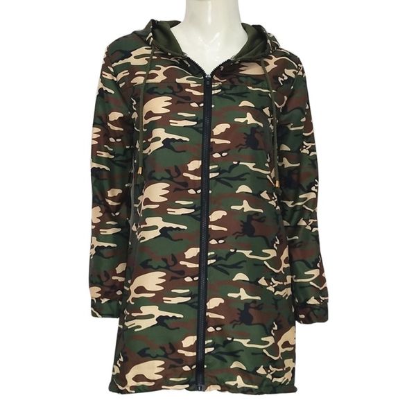 autumn winter womens hooded long sleeve coat jacket windbreaker casual camouflage outwear female bomber jacket t8, Black;brown
autumn winter womens hooded long sleeve coat jacket windbreaker casual camouflage outwear female bomber jacket t8, Black;brown