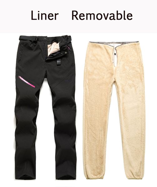 liner removable warm winter woman men soft shell trousers waterproof outdoor fleece windproof skiing camping hiking pants, Black;green
liner removable warm winter woman men soft shell trousers waterproof outdoor fleece windproof skiing camping hiking pants, Black;green