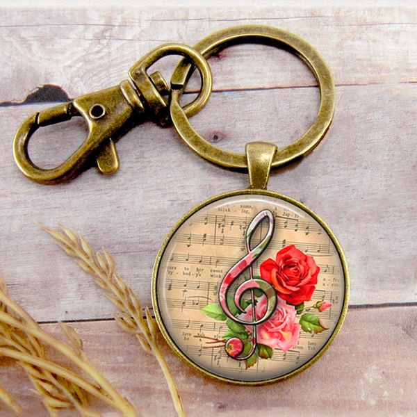 retro treble clef and rose key ring key chain buckle music note pendant birthday festival anniversary gift jewelry accessories, Slivery;golden
retro treble clef and rose key ring key chain buckle music note pendant birthday festival anniversary gift jewelry accessories, Slivery;golden