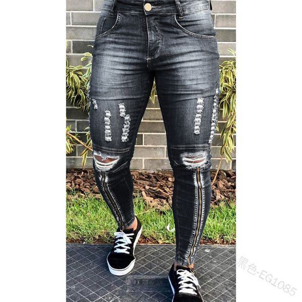мужской тощий hole jeans отбеленной промытая сплошной цветов карандаш брюки мужская повседневная середины талия одежда, Blue
мужской тощий hole jeans отбеленной промытая сплошной цветов карандаш брюки мужская повседневная середины талия одежда, Blue