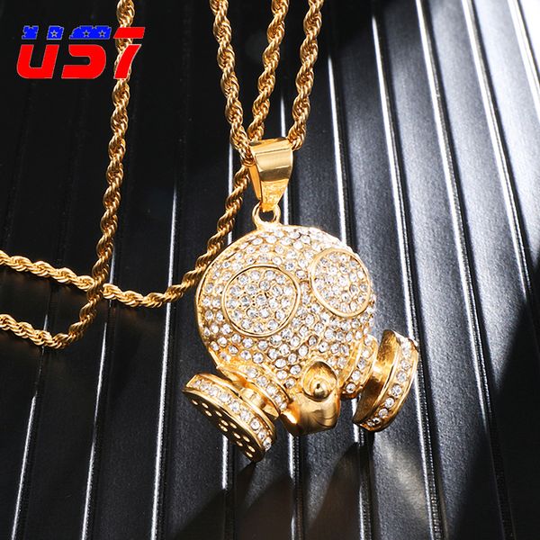 us7 iced out skeleton mask pendants necklaces men stainless steel crystal necklace for men women chain american jewelry gift, Silver
us7 iced out skeleton mask pendants necklaces men stainless steel crystal necklace for men women chain american jewelry gift, Silver