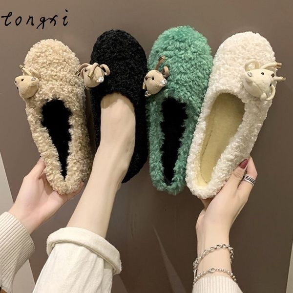tongxi winter warm women flat sneakers winter plush fur female loafers faux fur female casual shoes flats, Black
tongxi winter warm women flat sneakers winter plush fur female loafers faux fur female casual shoes flats, Black
