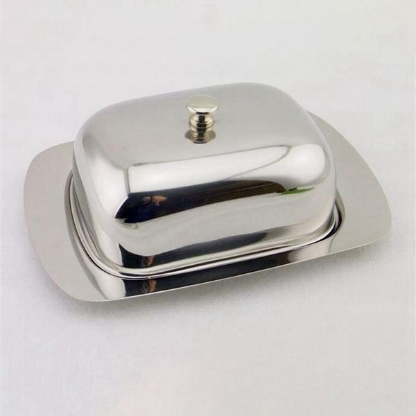 stainless steel butter dish box container cheese server storage keeper tray with lid kitchen dinnerware dishes plates
stainless steel butter dish box container cheese server storage keeper tray with lid kitchen dinnerware dishes plates