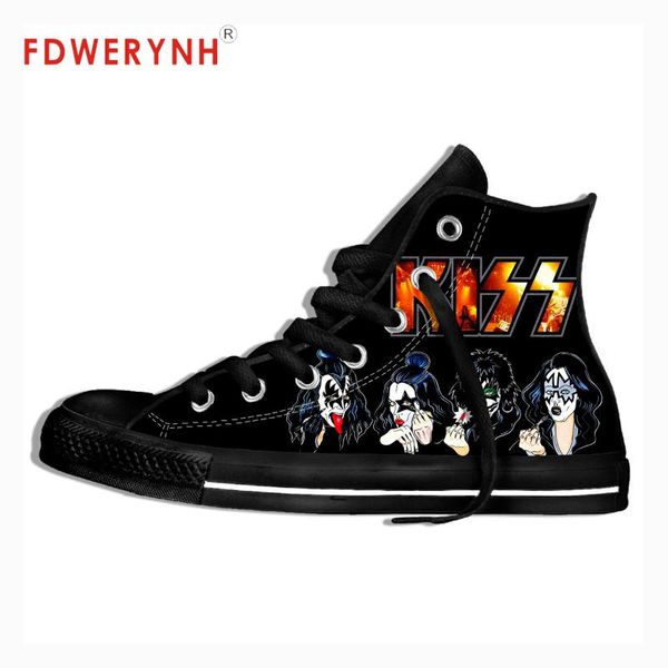 men walking shoes black kiss rock & roll band all nite party official band cool street breathable brand canvas shoes
men walking shoes black kiss rock & roll band all nite party official band cool street breathable brand canvas shoes