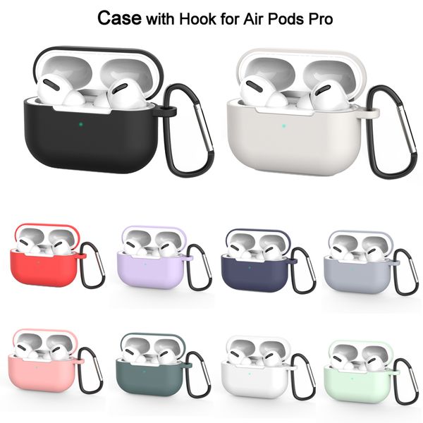silicone case for airpod pro airpod3 with hook for apple air pods pro tws bluetooth earphone protector accessories wireless charger box 
silicone case for airpod pro airpod3 with hook for apple air pods pro tws bluetooth earphone protector accessories wireless charger box