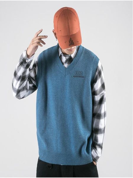 men's wool vest pullover v-neck spacious leeveless cashmere soft comfortable print clothes knitted cotton casual male sweaters, Black;white
men's wool vest pullover v-neck spacious leeveless cashmere soft comfortable print clothes knitted cotton casual male sweaters, Black;white