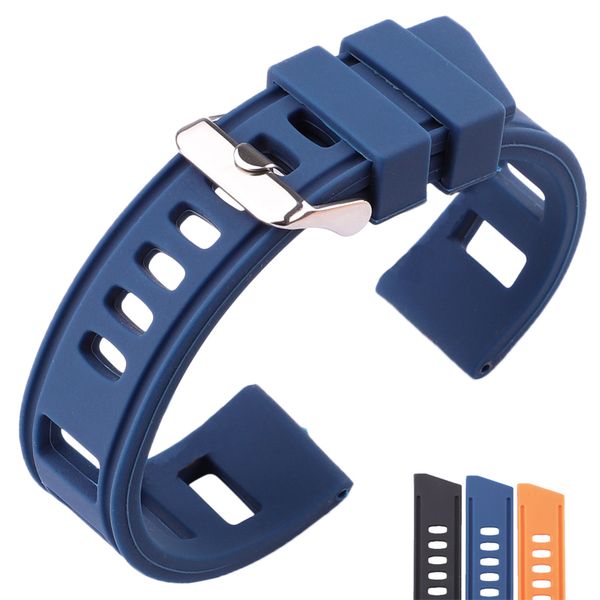 rubber watch band strap 20mm 22mm orange blue black women men waterproof soft silicone watchbands bracelet with polished buckle, Black;brown
rubber watch band strap 20mm 22mm orange blue black women men waterproof soft silicone watchbands bracelet with polished buckle, Black;brown