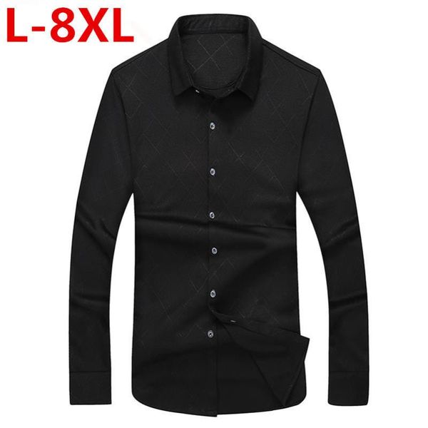 plus size men casual long sleeved printed shirt loose fit male social business dress shirt brand men clothing soft comfortable, White;black
plus size men casual long sleeved printed shirt loose fit male social business dress shirt brand men clothing soft comfortable, White;black