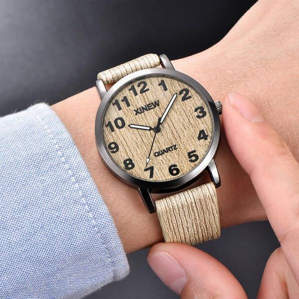 xinew women men wood texture watch imitation wooden retro leather quartz watch wood creative erkek saat men quartz, Slivery;brown
xinew women men wood texture watch imitation wooden retro leather quartz watch wood creative erkek saat men quartz, Slivery;brown