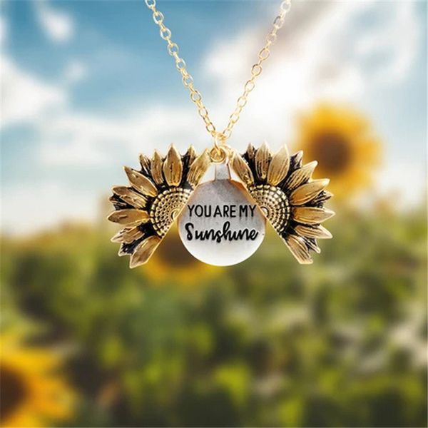 luokey you are my sunshine sunflower necklace for women rose gold silver color charm pendant necklace friend aesthetic jewellery
luokey you are my sunshine sunflower necklace for women rose gold silver color charm pendant necklace friend aesthetic jewellery