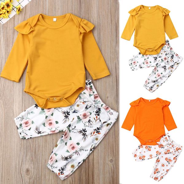 kids fashion girls 2019 infant baby boys&girls ruffles solid romper bodysuit+floral print pants outfits teen girls clothing#xb20, White
kids fashion girls 2019 infant baby boys&girls ruffles solid romper bodysuit+floral print pants outfits teen girls clothing#xb20, White