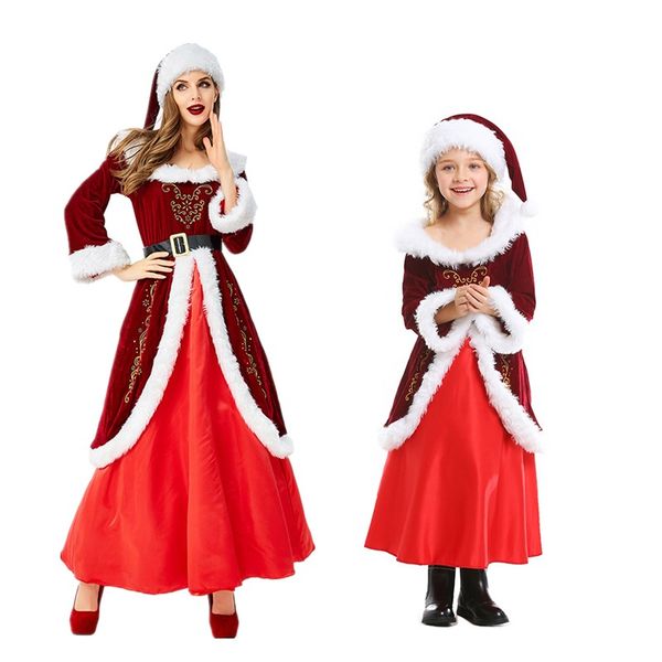 new santa claus costume cosplay for women girl christmas party costume for kid santa claus dress suit clothes, Silver
new santa claus costume cosplay for women girl christmas party costume for kid santa claus dress suit clothes, Silver