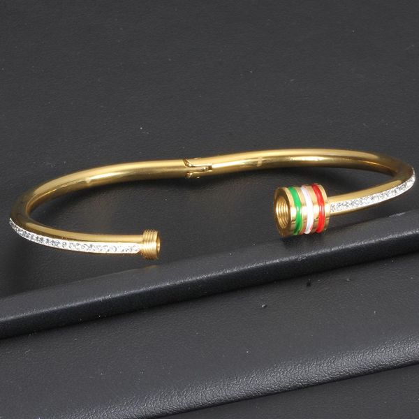 fashion- womens titanium stainless steel colorful diamond cuff bangle bracelet gold silver rose gold jewelry gifts for women wholesale, Black
fashion- womens titanium stainless steel colorful diamond cuff bangle bracelet gold silver rose gold jewelry gifts for women wholesale, Black