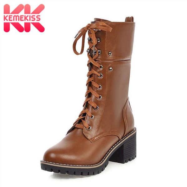 kemekiss mid calf boots women casual cross strap high heels winter fur warm shoes women zipper platform footwear size 33-43, Black
kemekiss mid calf boots women casual cross strap high heels winter fur warm shoes women zipper platform footwear size 33-43, Black