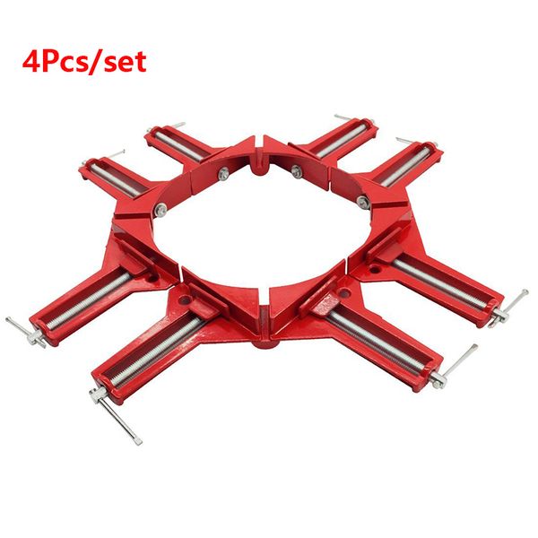 4pcs 4inch multifunction 90 degree right angle clip picture frame corner clamp 100mm mitre clamps corner holder woodworking tool
4pcs 4inch multifunction 90 degree right angle clip picture frame corner clamp 100mm mitre clamps corner holder woodworking tool