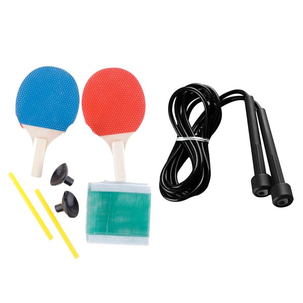 Mini Table Tennis Racket Ball Net Indoor Paddle Tennis Jump Rope Equip