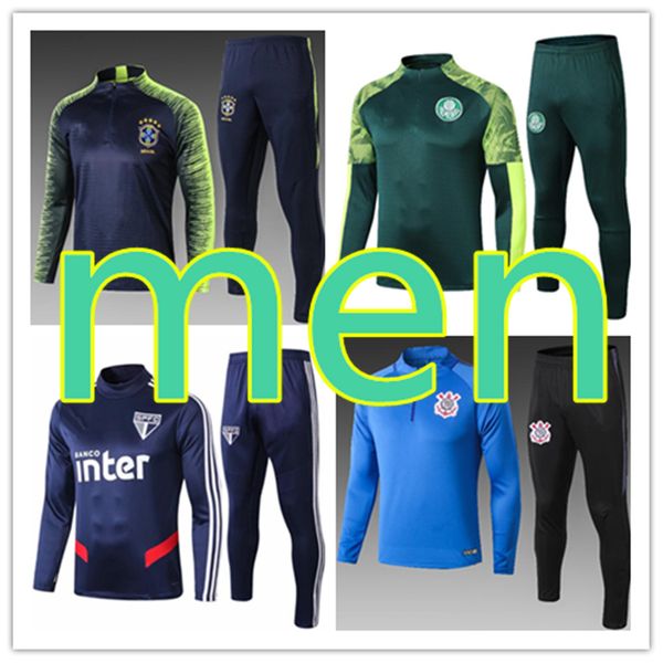 men soccer tracksuit football training 19 20 men s clothing tracksuits jogging survêtement chandal palmeiras flamengo retro, Black;blue
men soccer tracksuit football training 19 20 men s clothing tracksuits jogging survêtement chandal palmeiras flamengo retro, Black;blue