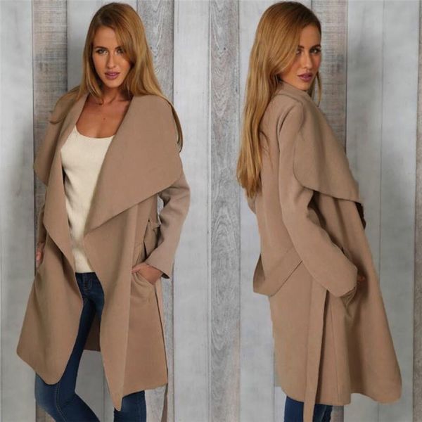 women coat thin coat trench outwear long sleeve pea lapel open front long trench overcoat ing, Tan;black
women coat thin coat trench outwear long sleeve pea lapel open front long trench overcoat ing, Tan;black