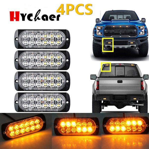 4 pcs car suv truck ultra-thin 12led side emergency strobe flashing warning light 12v 24v 36w high power red/blue/yellow/orange
4 pcs car suv truck ultra-thin 12led side emergency strobe flashing warning light 12v 24v 36w high power red/blue/yellow/orange