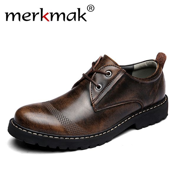 merkmak retro men oxfords formal men's genuine leather shoes business man wedding brogue shoes lace up soft male footwear flat, Black
merkmak retro men oxfords formal men's genuine leather shoes business man wedding brogue shoes lace up soft male footwear flat, Black