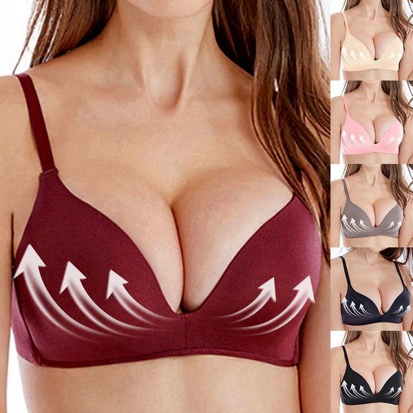 push up bras women seamless girl underwear adjustable type without steel ring gathered bra no wire brassiere a b cup underwear, White;black
push up bras women seamless girl underwear adjustable type without steel ring gathered bra no wire brassiere a b cup underwear, White;black