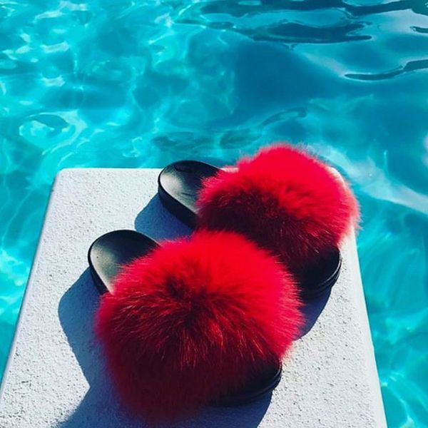 groothandel mode echt vossenbont slippers vrouw zomer antislip indoor outdoor bont haar schoenen sandalen selling, Black
groothandel mode echt vossenbont slippers vrouw zomer antislip indoor outdoor bont haar schoenen sandalen selling, Black