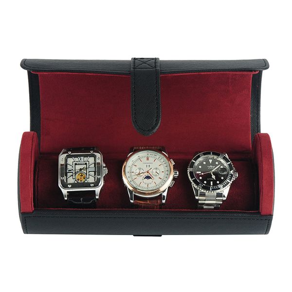 SONNY Watch Travel Case 3 Slots Watch Storage Roll Box Black PU Leather Case Organizer Collector Best Gift
SONNY Watch Travel Case 3 Slots Watch Storage Roll Box Black PU Leather Case Organizer Collector Best Gift