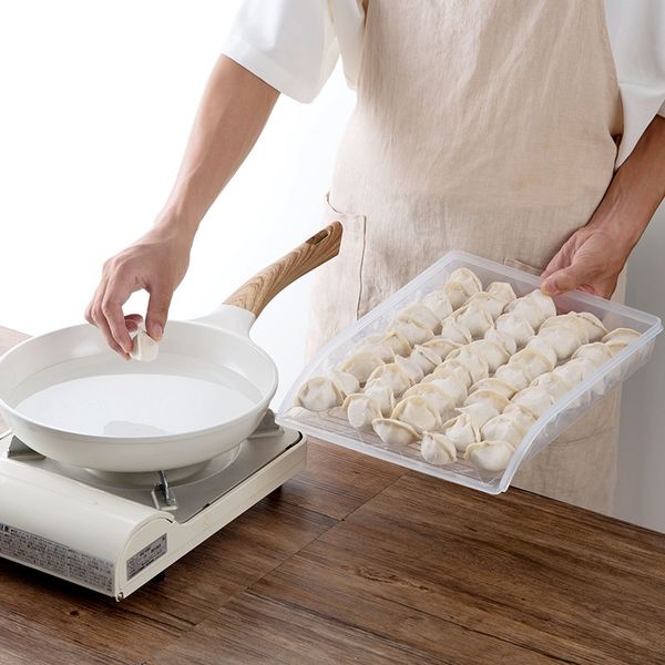 2pcs household e dumplings storage box with lid plastic food containers refrigerator organizer box case holder kitchen orga
2pcs household e dumplings storage box with lid plastic food containers refrigerator organizer box case holder kitchen orga