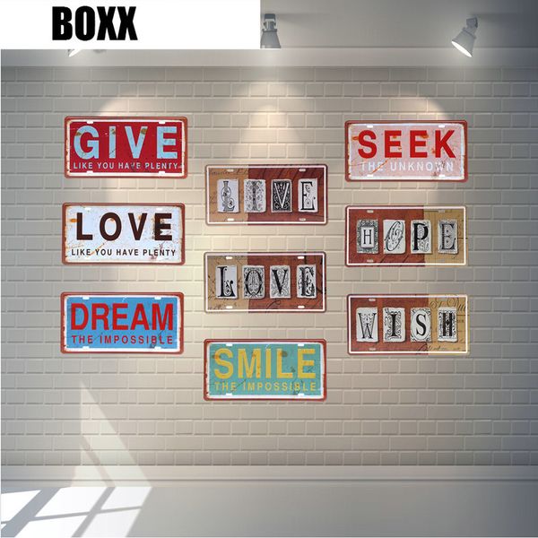 love like you have plenty wall art metal poster dream the impossible vintage tin sign give smile seek car license plate
love like you have plenty wall art metal poster dream the impossible vintage tin sign give smile seek car license plate