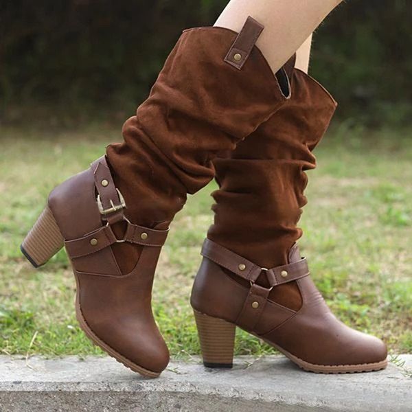 wenyujh winter boots women mid-calf buckle with zip retro boots motorcycle thick warm winter snow botas mujer 2019, Black
wenyujh winter boots women mid-calf buckle with zip retro boots motorcycle thick warm winter snow botas mujer 2019, Black