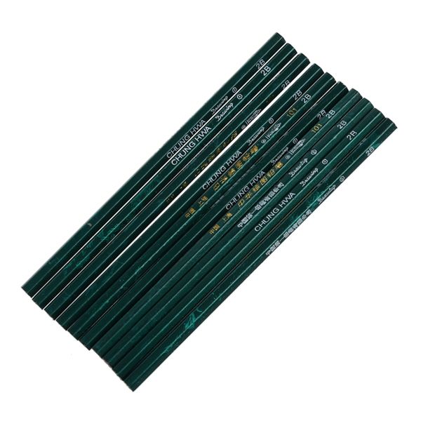 10x pencil paper hexagonal degree of hardness scale 2b for school office green
10x pencil paper hexagonal degree of hardness scale 2b for school office green