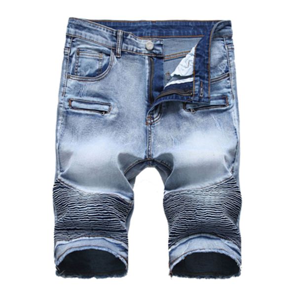 summer new biker moto mens denim shorts fashion pleated zipper slim fit men jeans shorts big size, Blue
summer new biker moto mens denim shorts fashion pleated zipper slim fit men jeans shorts big size, Blue