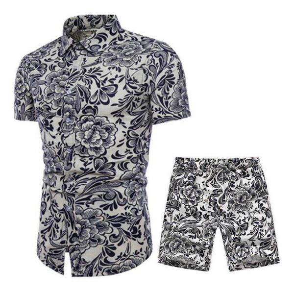 men's summer print two piece hawaiian shirt shorts set lapel short sleeve fashion high street loose casual -5xl oversize, Gray
men's summer print two piece hawaiian shirt shorts set lapel short sleeve fashion high street loose casual -5xl oversize, Gray