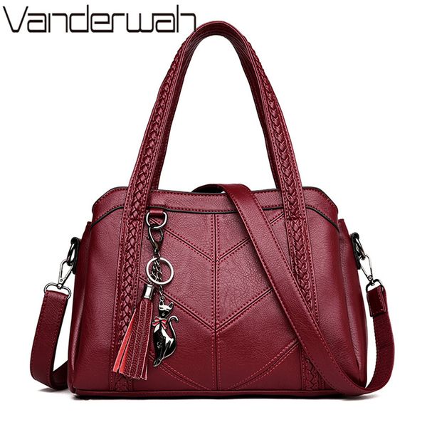 women leather luxury handbags fashion tassel tote bags designer ladies hand bag crossbody bags for women shoulder bag sac a main t200430
women leather luxury handbags fashion tassel tote bags designer ladies hand bag crossbody bags for women shoulder bag sac a main t200430