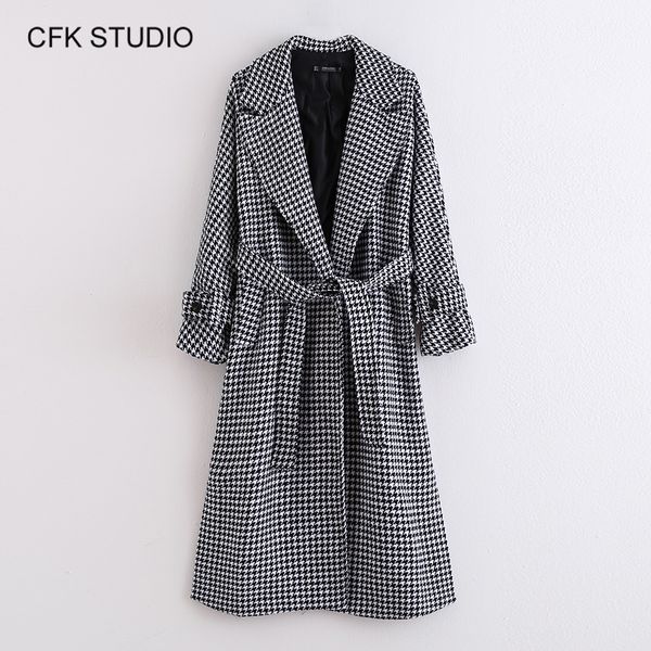 women's wool & blends 2021 autumn winter women straight slim thin plaid printed elegant coat female long cardigans, Black
women's wool & blends 2021 autumn winter women straight slim thin plaid printed elegant coat female long cardigans, Black