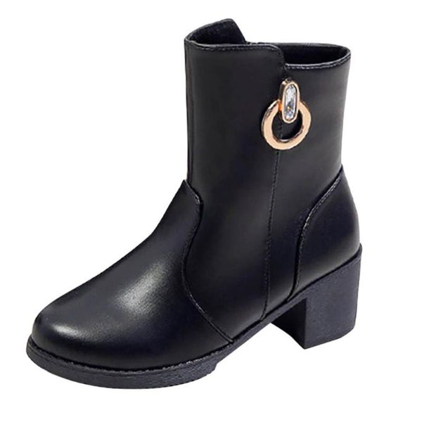2019 boots women autumn winter warm shoes shoes woman rough with wedges high-heeled ankle boot zipper boot botas mujer, Black
2019 boots women autumn winter warm shoes shoes woman rough with wedges high-heeled ankle boot zipper boot botas mujer, Black