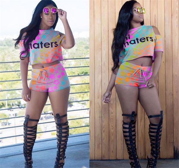 new arrivals women two piece sets summer fashion raglan sleeve colorful star printed crew neck tarcksuits women clothing, Gray
new arrivals women two piece sets summer fashion raglan sleeve colorful star printed crew neck tarcksuits women clothing, Gray