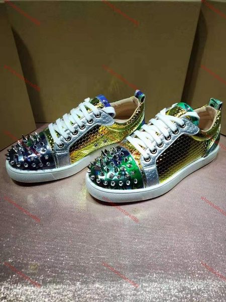 xshfbcl 2020 new designer bottom is red shoe low cut suede spike shoes for men and women luxury shoes party wedding crystal leather sneakers, Black;red
xshfbcl 2020 new designer bottom is red shoe low cut suede spike shoes for men and women luxury shoes party wedding crystal leather sneakers, Black;red