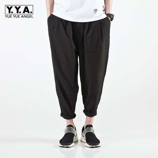 casual loose drop crotch mens cotton linen summer quick dry sweatpants jogger streetwear male trousers hip hop baggy pants, Black
casual loose drop crotch mens cotton linen summer quick dry sweatpants jogger streetwear male trousers hip hop baggy pants, Black