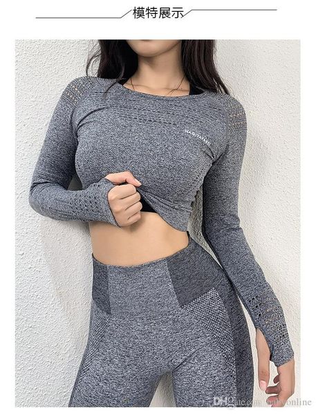 новые виды спорта топы gym фитнесс футболка женщина с длинным рукавом йога top mesh женщин gym топы спортивная одежда женщины fy9005, White
новые виды спорта топы gym фитнесс футболка женщина с длинным рукавом йога top mesh женщин gym топы спортивная одежда женщины fy9005, White
