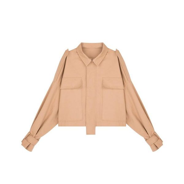 fashion womens two color short tooling windbreaker lapel long sleeved lantern sleeve pocket womens jacket clothes, Black;brown
fashion womens two color short tooling windbreaker lapel long sleeved lantern sleeve pocket womens jacket clothes, Black;brown