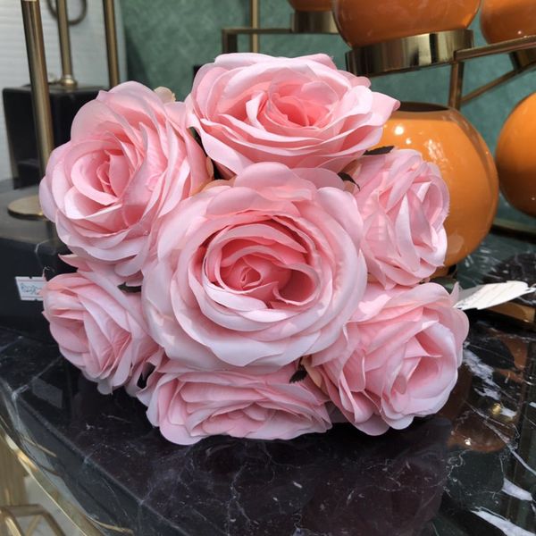 7-heads artificial flowers roses simulation peony fake cloth wedding home decor
7-heads artificial flowers roses simulation peony fake cloth wedding home decor
