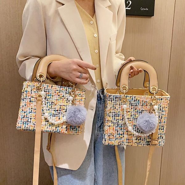 elegant female pearl tote bag 2019 fashion new woolen women's handbag high capacity shoulder messenger bag
elegant female pearl tote bag 2019 fashion new woolen women's handbag high capacity shoulder messenger bag